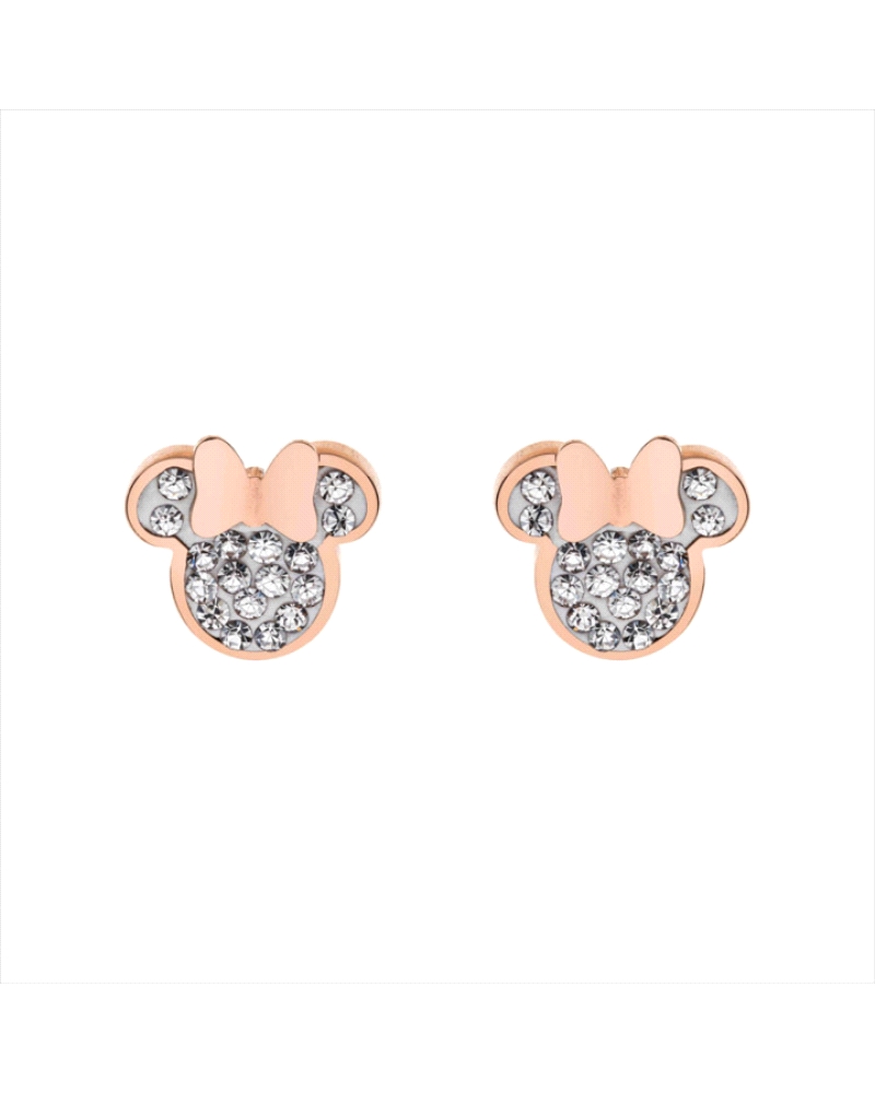 Estos exquisitos pendientes Minnie son una celebración de la elegancia y el encanto, combinando la belleza clásica de la plata d