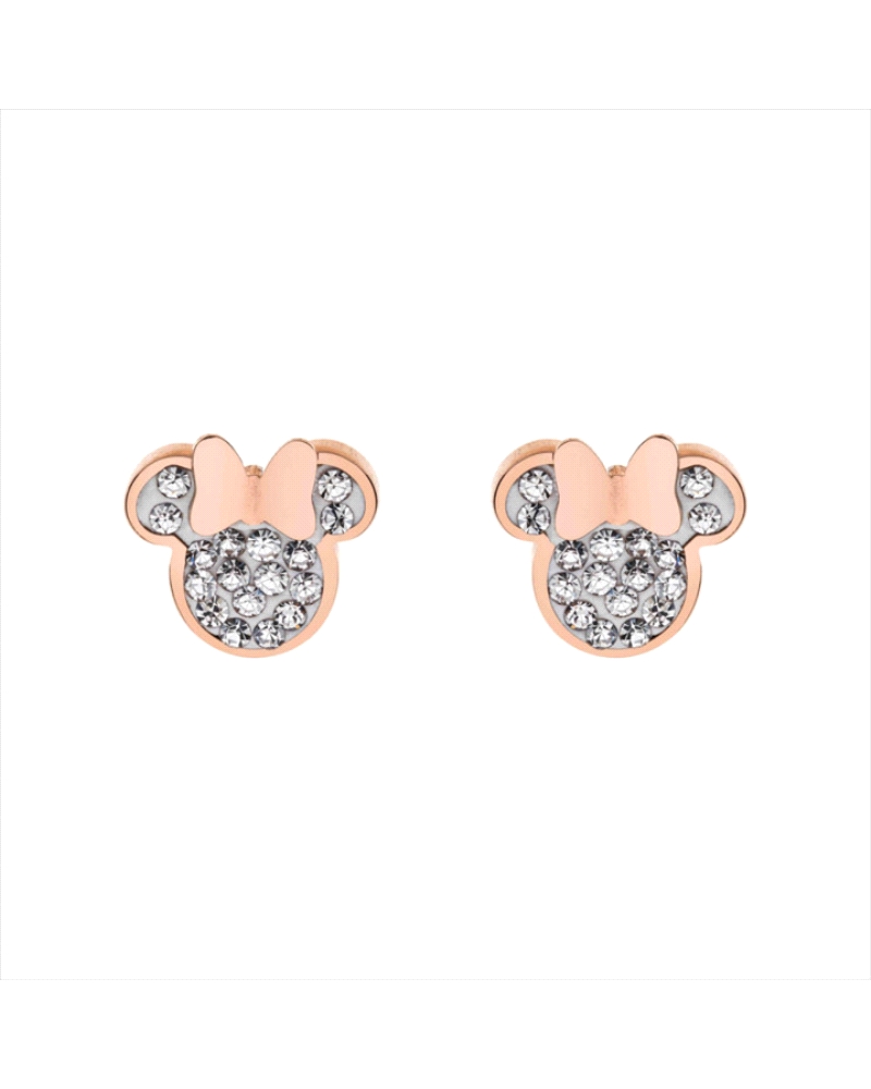 Estos exquisitos pendientes Minnie son una celebración de la elegancia y el encanto, combinando la belleza clásica de la plata d