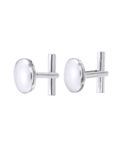 Los gemelos de plata ovalados de 16 mm son una elección clásica y elegante para complementar cualquier atuendo formal. Fabricado