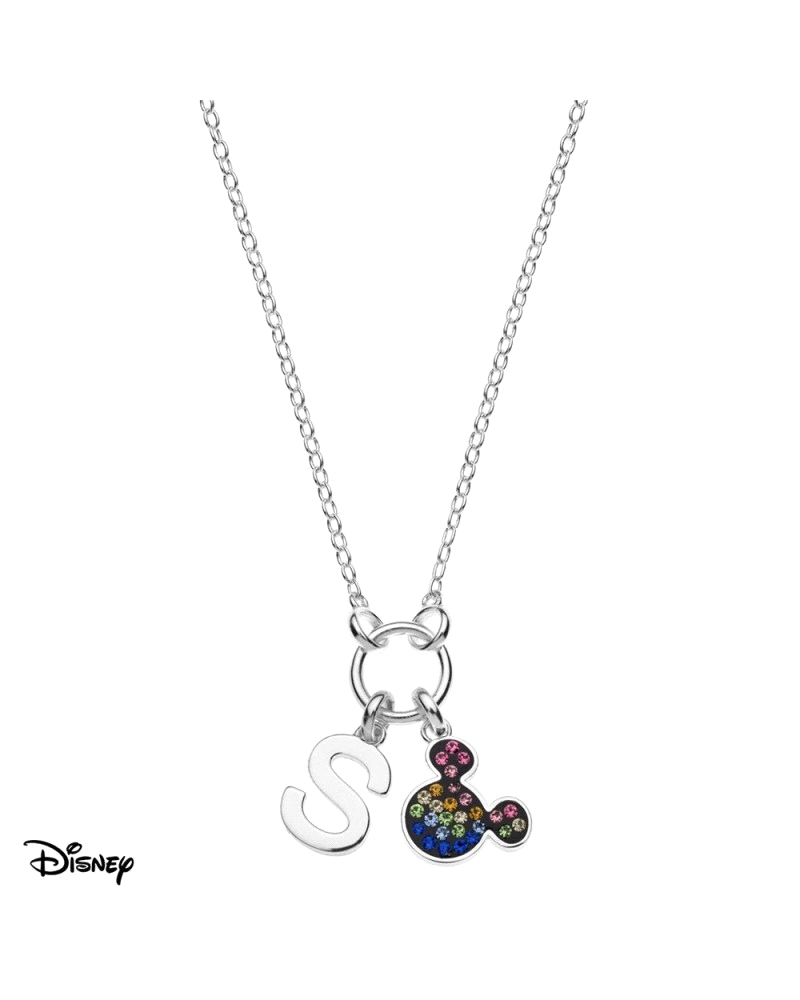 Este deslumbrante collar de la marca Disney está fabricado en plata de primera ley, garantizando tanto su calidad como su elegan