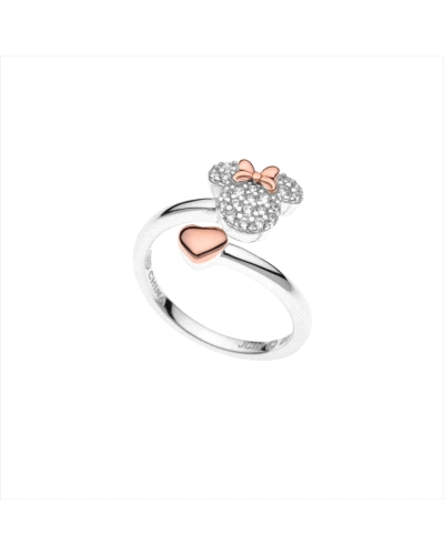 Este encantador anillo Minnie está diseñado para capturar la esencia juguetona y elegante del icónico personaje de Disney. Fabri