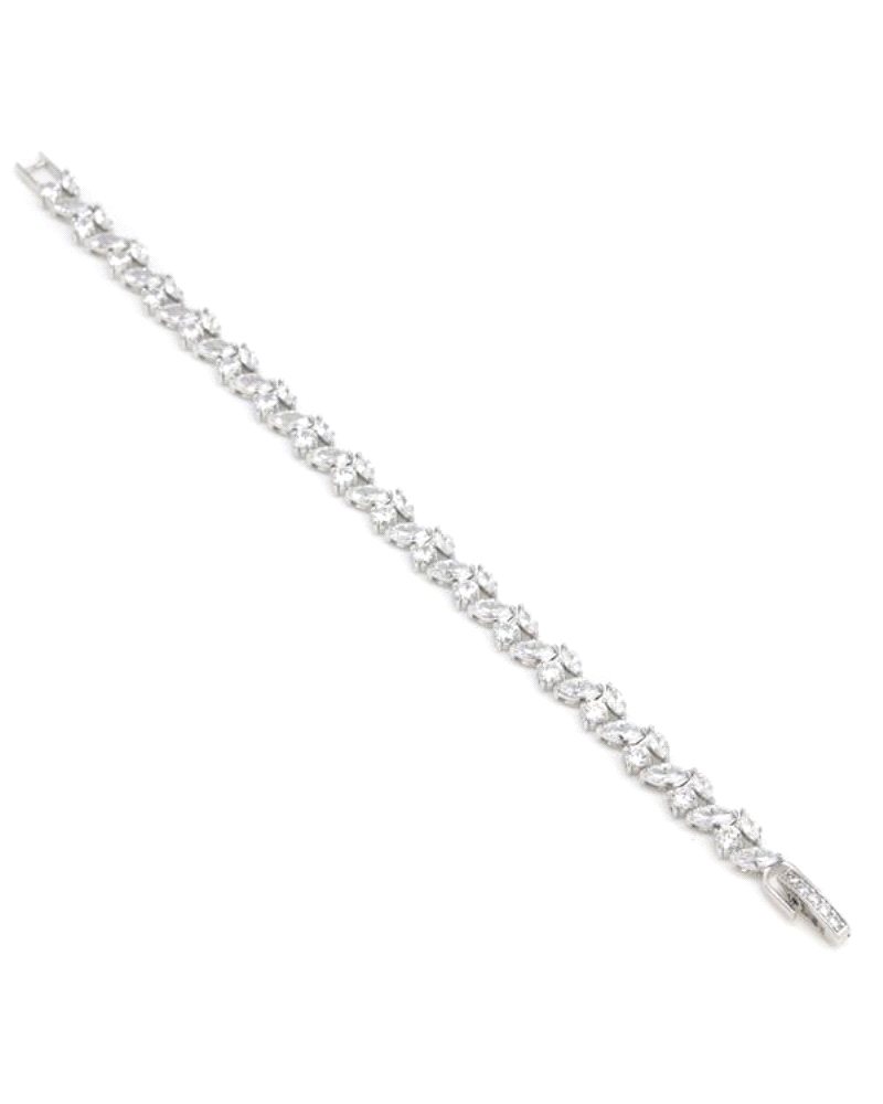 Pulseras brillantes para mujer de plata. Pulsera espectacular que no puede faltar como complemento de tus estilismos más elegant