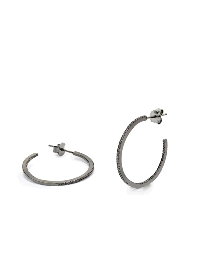 Pendientes aro de plata para mujer. Pendientes de moda que destacaran en tu oreja junto a otros tipos de pendientes. Pendientes 