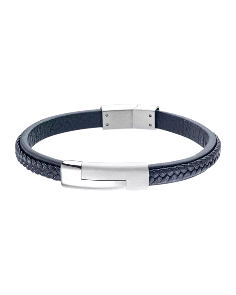 La pulsera para hombre es una opción perfecta para aquellos que buscan un estilo urbano y atrevido. Esta joya combina el acero c