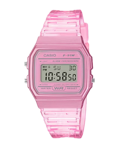 El Reloj Casio F-91WS-4EF pertenece a la colección Casio Collection Retro y se presenta como un modelo unisex de diseño moderno 