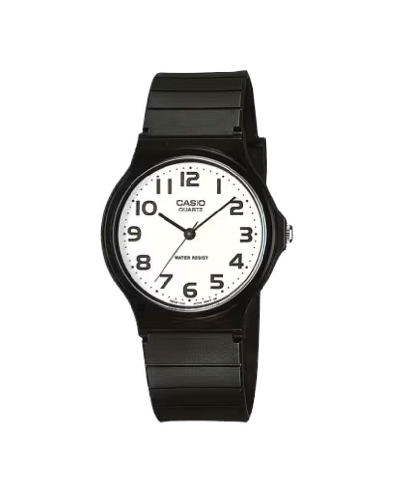 Reloj Casio para hombre fabricado en resina en color negro. Se trata de un reloj de diseño clásico y atemporal con caja de resin