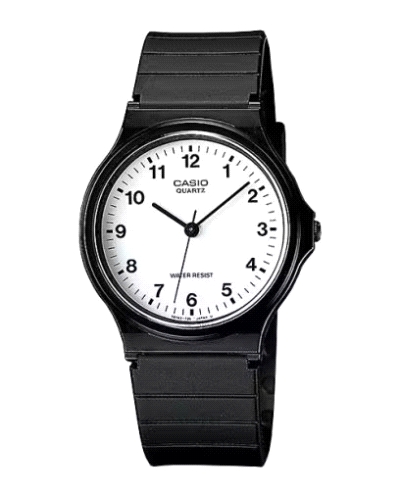 Reloj Casio para hombre fabricado en resina en color negro. Se trata de un reloj de diseño clásico y atemporal con caja de resin