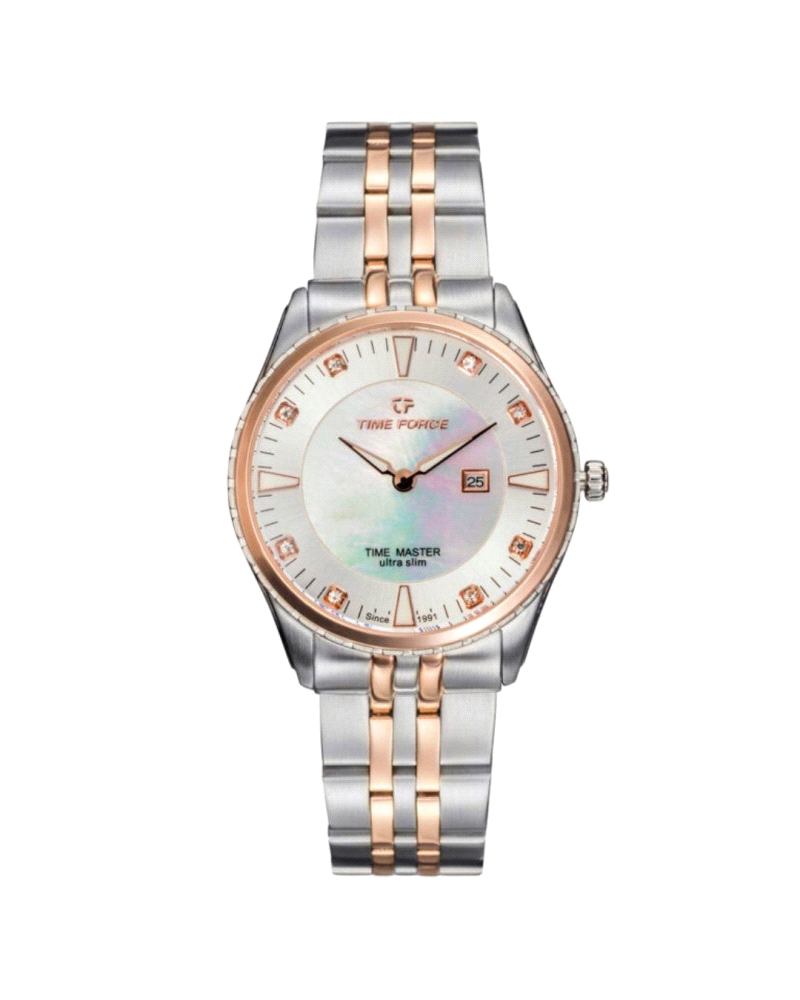 Destaca con estilo con el Reloj TIME FORCE JUBILEE. Este reloj para mujer, en edición limitada, combina exclusividad y elegancia