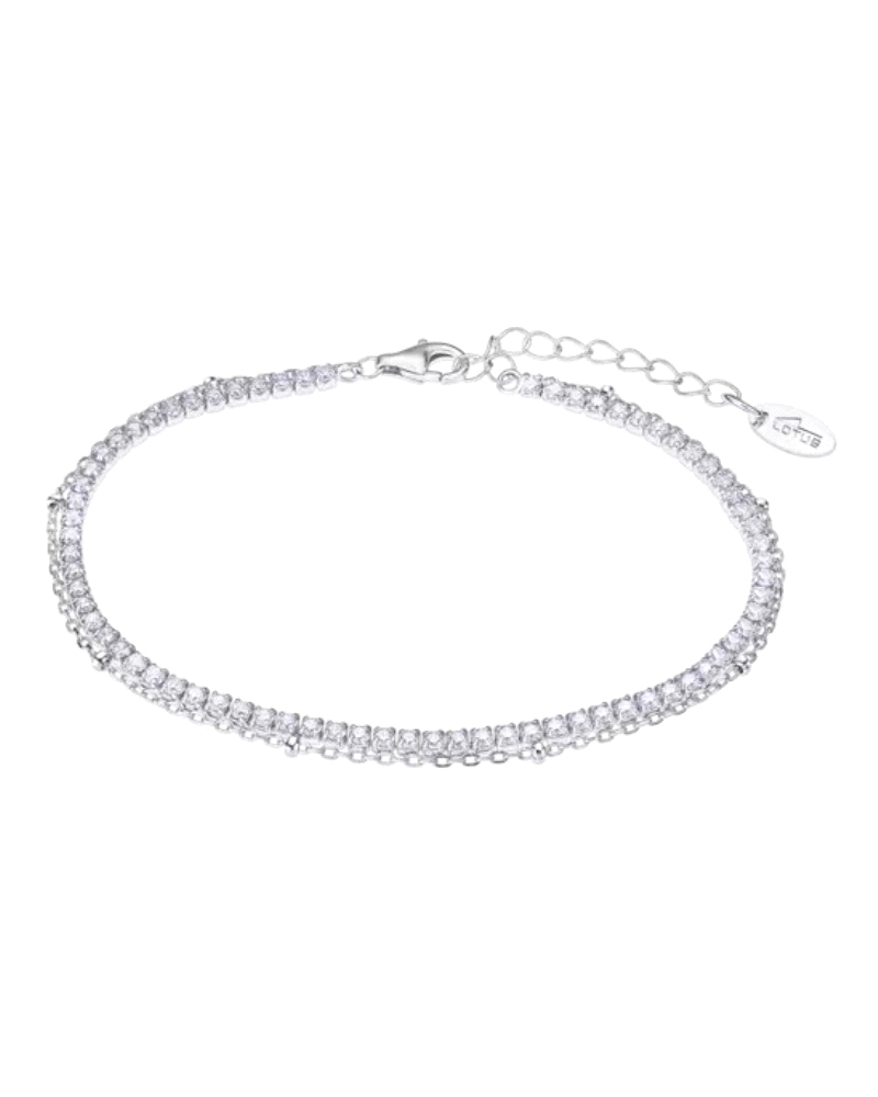 Pulsera para mujer de la colección Pure Essential fabricada en plata de primera ley formada por una atractiva cadena de plata y 