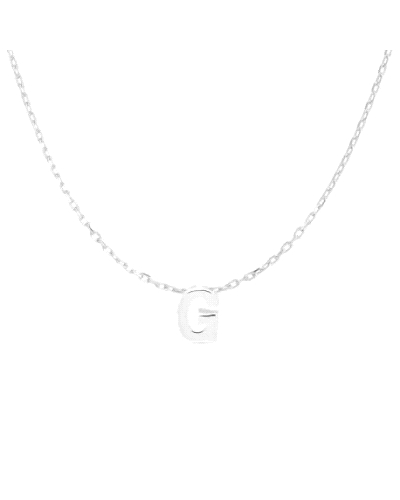 Un collar de plata de ley con la inicial "G" es una pieza de joyería clásica y significativa. La letra "G" en el colgante puede 