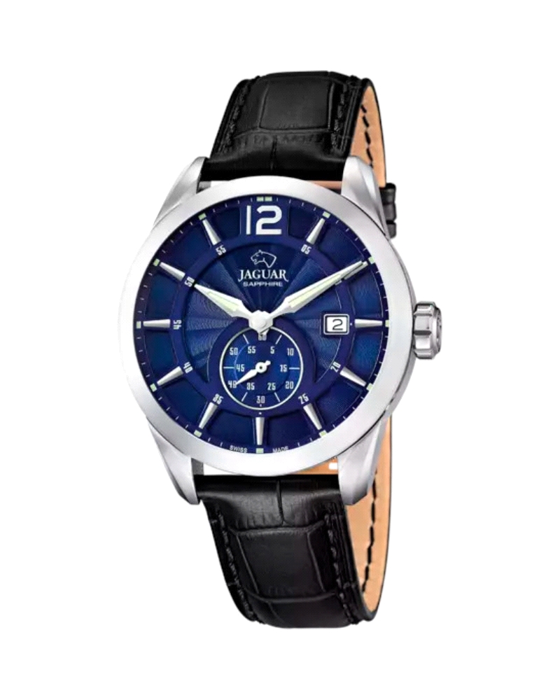 Reloj suizo de hombre Jaguar, de la Colección Acamar. Modelo J663/2, de color Azul, con esfera Azul e índices de color Plateado,