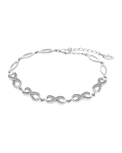 Pulsera Lotus Silver para mujer de la colección Trendy fabricada en plata de primera ley compuesta por piezas lisas ovaladas y e