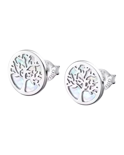 Pendientes Lotus Silver para mujer fabricados en plata de primera ley. Estamos ante unos pendientes de estilo sencillo llenos de