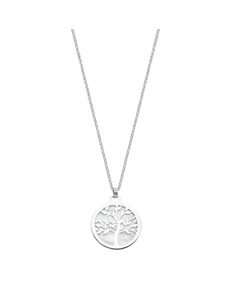 El collar de plata Lotus Silver con el diseño del árbol de la vida es un accesorio simbólico y elegante. Elaborado en plata de a