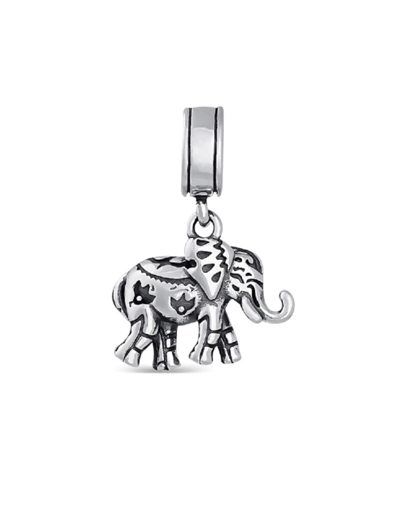 Un abalorio de plata Elefante Mandala es una pieza de joyería finamente elaborada que destaca por su diseño detallado y simbólic