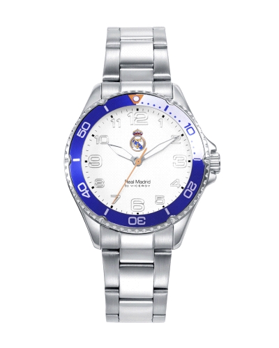 Este reloj de cadete del Real Madrid es perfecto para los jóvenes aficionados que buscan estilo y funcionalidad. Con tres agujas