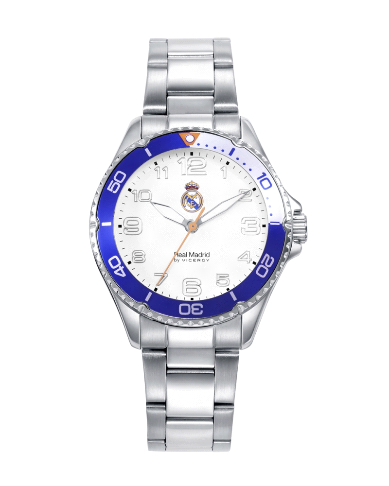 Este reloj de cadete del Real Madrid es perfecto para los jóvenes aficionados que buscan estilo y funcionalidad. Con tres agujas