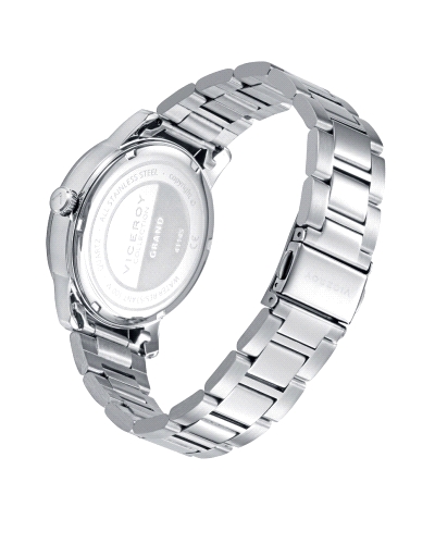 Estilo y durabilidad se combinan en este reloj para hombre Viceroy. La caja y el brazalete bicolor en acero e IP dorado aportan 