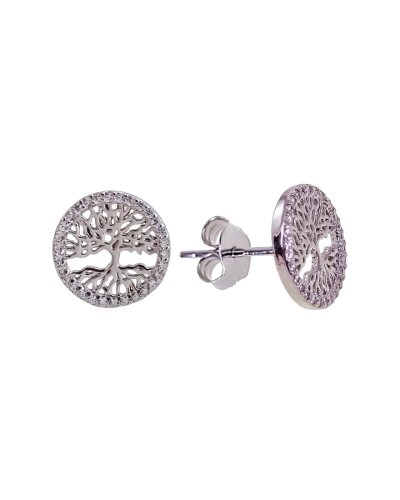 Pendientes de plata Árbol de la vida, que garantizan durabilidad y brillo.  Elegante y sofisticado Diseño con precisión y cuidad