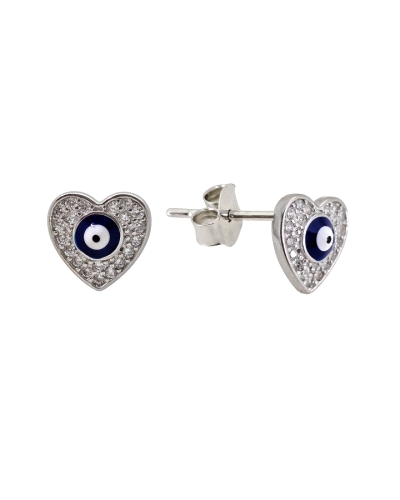 Pendientes de plata con diseño de ojo turco, elaborados en plata 925, que garantizan Durabilidad y Brillo. Elegante y significat