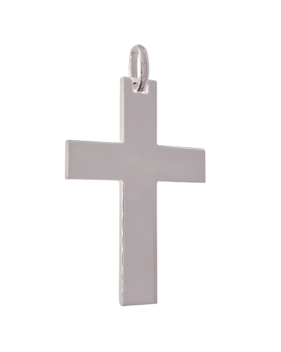 Cruz plata de ley 925 lisa de 45mm x 30mm ( 2mm grosor ) . 


