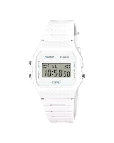 Reloj Casio F-91WB-7A blanco
