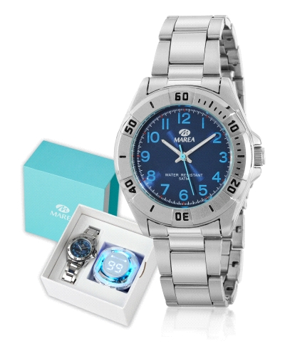 Movimiento japonés: 3 agujas.
Diámetro Caja: 36 mm.
Material Caja: Metal/Metal.
Material Brazalete: Acero/STEEL.
Esfera: Col