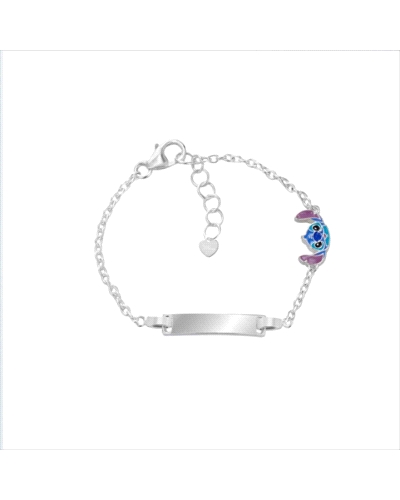 Esta esclava de plata inspirada en Disney Lilo & Stitch es la pieza perfecta para quienes buscan un accesorio elegante y con un 