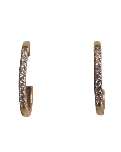 Pendientes de oro amarillo Ana Joyeros con circonitas