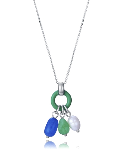 Descubre la armonía entre elegancia y naturaleza con este exclusivo collar de plata de ley 925 de la marca Viceroy. Su diseño de