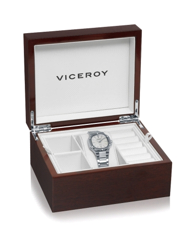 RELOJ ACERO DIAM CREADOS ZAFIRO BRAZALETE SRA VA                                                    