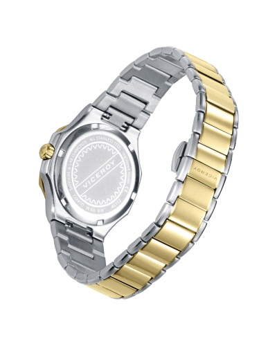 RELOJ ACERO IP DORADO ZAFIRO BRAZALETE SRA VA                                                       
