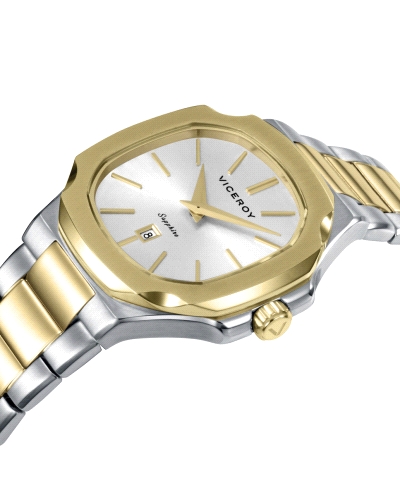 RELOJ ACERO IP DORADO ZAFIRO BRAZALETE SRA VA                                                       