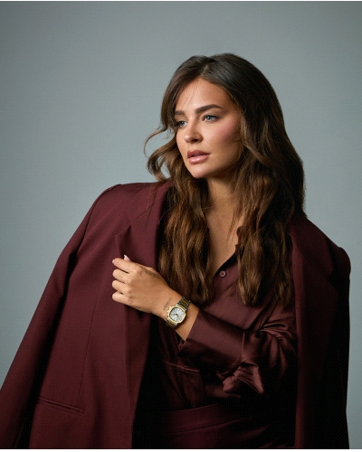 RELOJ ACERO IP DORADO ZAFIRO BRAZALETE SRA VA                                                       