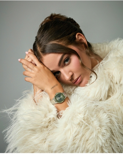 RELOJ ACERO IP VERDE ZAFIRO BRAZALETE SRA VA                                                        