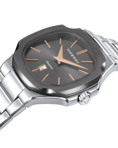 RELOJ ACERO IP GRIS ZAFIRO BRAZALETE SRA VA                                                         