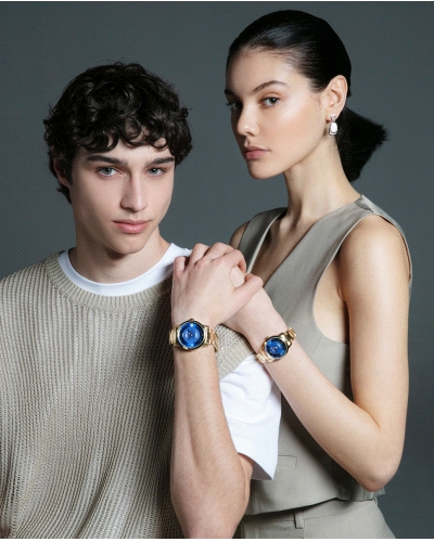 RELOJ ACERO IP DORADO BRAZALETE SR VA                                                               