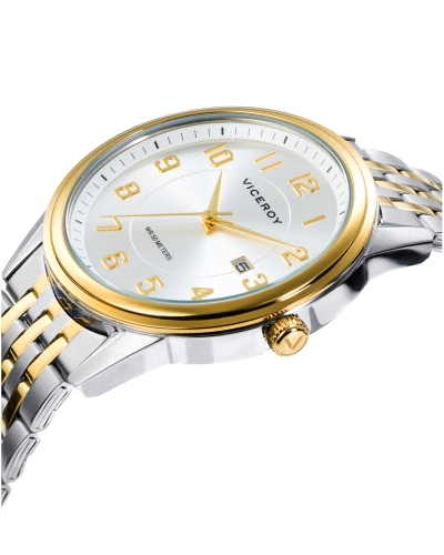 RELOJ ACERO IP DORADO BRAZALETE SR VA                                                               