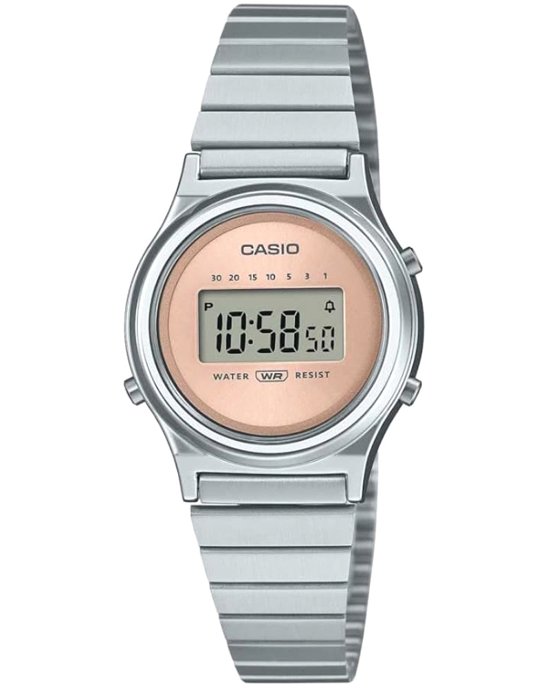 Brilla con estilo con un reloj redondo más pequeño que cuenta con un diseño minimalista.
Con tan solo 26,3 mm de diámetro, la d