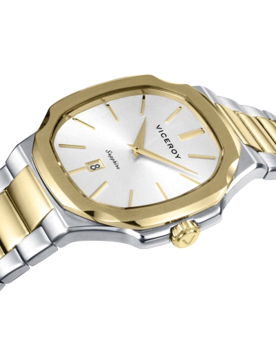 RELOJ ACERO IP DORADO ZAFIRO BRAZALETE SR VA                                                        