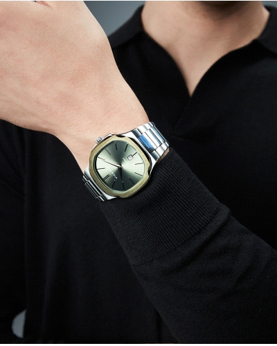 RELOJ ACERO IP VERDE ZAFIRO BRAZALETE SR VA                                                         