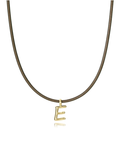 El collar Viceroy 15199C09011 combina acero y titanio con acabados IP marrón y dorado, ofreciendo un diseño moderno y sofisticad