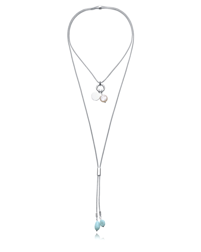 El collar Viceroy 14344C01000, de la colección Laura Escanes, está elaborado en acero chapado en plata. Cuenta con cadena ajusta