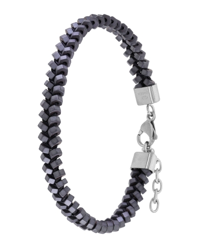 Pulsera de hombre de Marea. Fabricada en acero inoxidable con un efecto mate de color negro y una medida de 20 + 3 cm.