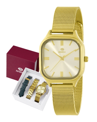 Reloj Marea Mujer B41437/4. Este modelo cuenta con estuche triple correa, es una opción versátil y elegante pensada para adaptar