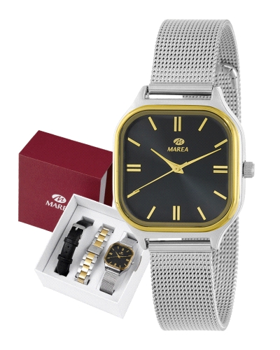 Reloj Marea Mujer B41437/3. Este modelo cuenta con estuche triple correa, es una opción versátil y elegante pensada para adaptar