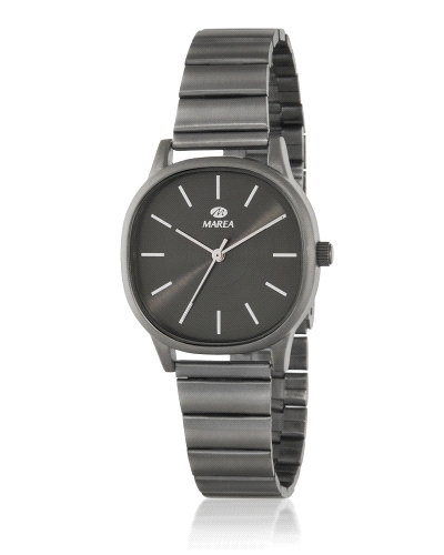 El Marea B41411/3 es un reloj que destaca por su diseño sobrio y su estética equilibrada. La combinación de una esfera negra pro