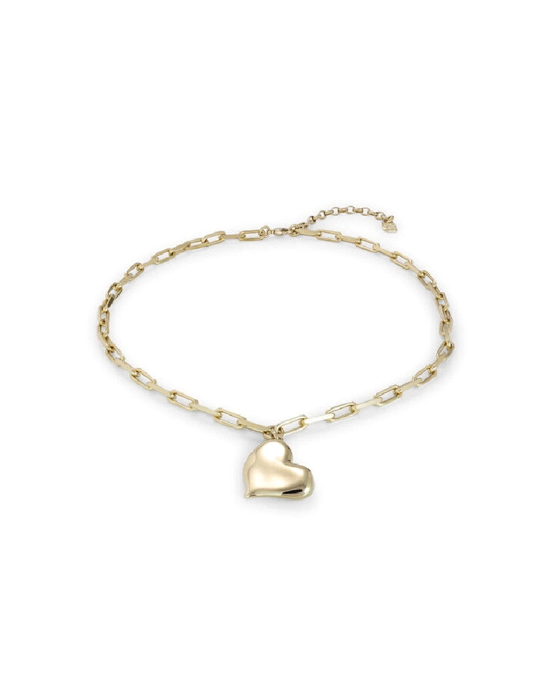 El Collar Heart Beat se compone de una cadena corta de eslabones medianos, protagonizada por un corazón simbólico de la marca. D
