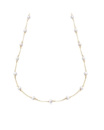 Destaca entre la multitud con la deslumbrante Gargantilla de Perlas Cultivadas. Con un diseño exquisito en Oro de 18K, esta joya
