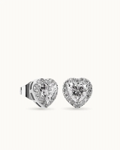 Pendientes BRILLIANT CUT en plata de ley y circonitas Excellence star cut talladas con los estándares ideales del corte brillant